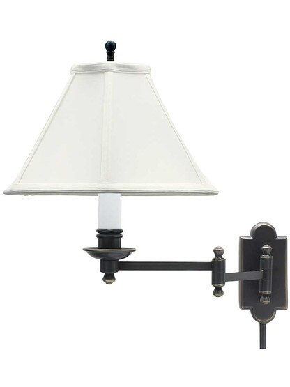 Club Swing-Arm Wall Lamp in Oil-Rubbed Bronze.